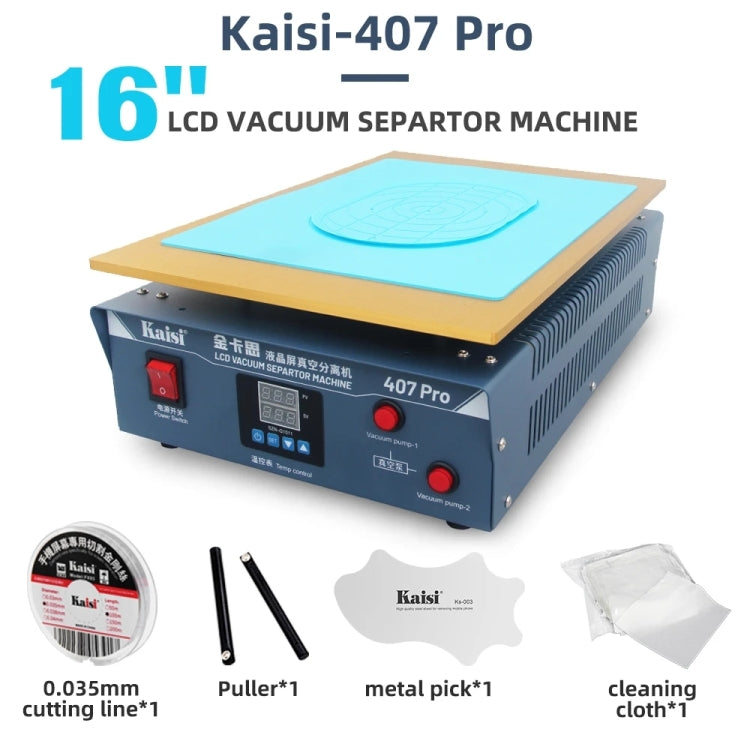 Kaisi 407 Pro 17 inch Dual Vacuum Pump LCD Screen Separator Machine