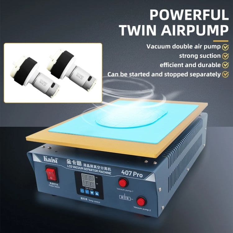 Kaisi 407 Pro 17 inch Dual Vacuum Pump LCD Screen Separator Machine