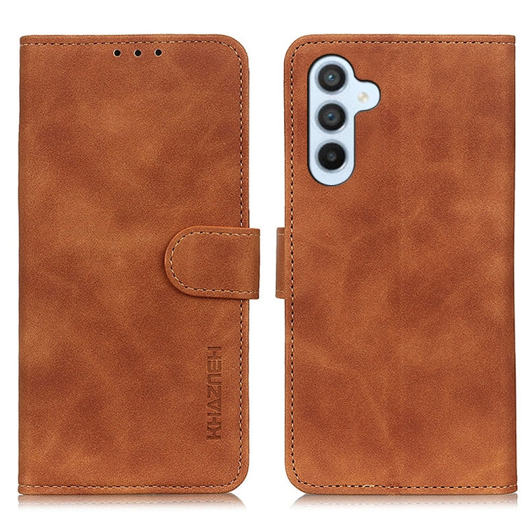 KHAZNEH Retro Texture Horizontal Flip Leather Phone Case, For Samsung Galaxy Xcover7, For Samsung Galaxy A05 4G, For Samsung Galaxy A35 5G, For Samsung Galaxy M34 5G, For Samsung Galaxy M54 5G, For Samsung Galaxy A55 5G, For Samsung Galaxy S23 FE 5G   ...