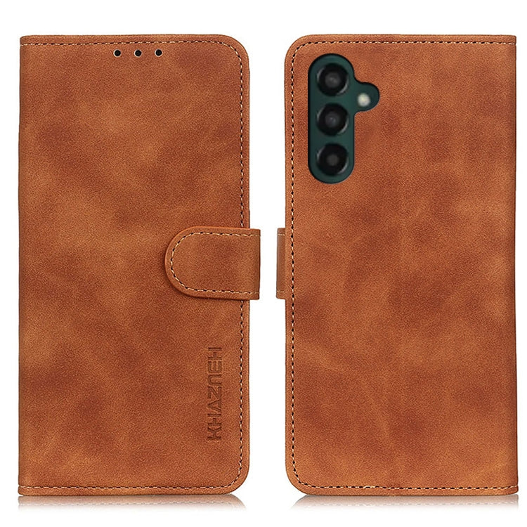 KHAZNEH Retro Texture Horizontal Flip Leather Phone Case, For Samsung Galaxy Xcover7, For Samsung Galaxy A05 4G, For Samsung Galaxy A35 5G, For Samsung Galaxy M34 5G, For Samsung Galaxy M54 5G, For Samsung Galaxy A55 5G, For Samsung Galaxy S23 FE 5G   ...