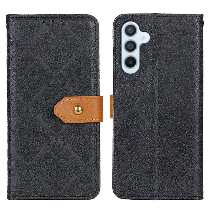 European Floral Embossed Leather Phone Case, For Samsung Galaxy Xcover7, For Samsung Galaxy S23 FE 5G, For Samsung Galaxy M34 5G, For Samsung Galaxy M54 5G, For Samsung Galaxy A05s 4G, For Samsung Galaxy S24+, For Samsung Galaxy A15                    ...