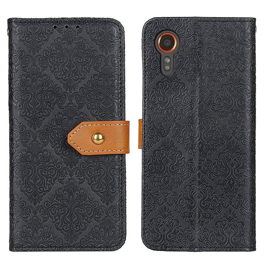 European Floral Embossed Leather Phone Case, For Samsung Galaxy Xcover7, For Samsung Galaxy S23 FE 5G, For Samsung Galaxy M34 5G, For Samsung Galaxy M54 5G, For Samsung Galaxy A05s 4G, For Samsung Galaxy S24+, For Samsung Galaxy A15                    ...