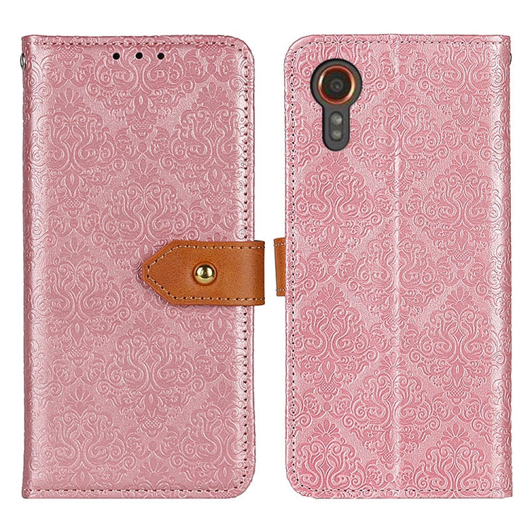 European Floral Embossed Leather Phone Case, For Samsung Galaxy Xcover7, For Samsung Galaxy S23 FE 5G, For Samsung Galaxy M34 5G, For Samsung Galaxy M54 5G, For Samsung Galaxy A05s 4G, For Samsung Galaxy S24+, For Samsung Galaxy A15                    ...