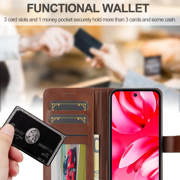 LC.IMEEKE Calf Texture Flip Leather Phone Case, For Google Pixel 10a, For Google Pixel 10 Pro XL, For Google Pixel 10 / 10 Pro, For Google Pixel 9a, For Google Pixel 9 Pro XL, For Google Pixel 9 / 9 Pro, For Google Pixel 8a, For Google Pixel 8         ...