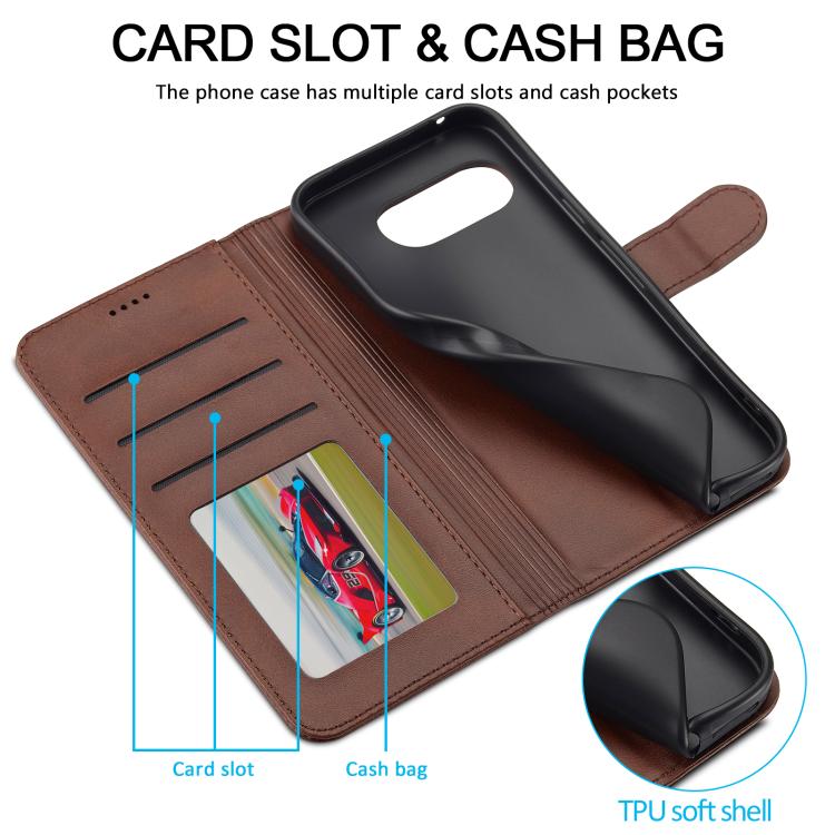 LC.IMEEKE Calf Texture Flip Leather Phone Case, For Google Pixel 10a, For Google Pixel 10 Pro XL, For Google Pixel 10 / 10 Pro, For Google Pixel 9a, For Google Pixel 9 Pro XL, For Google Pixel 9 / 9 Pro, For Google Pixel 8a, For Google Pixel 8         ...