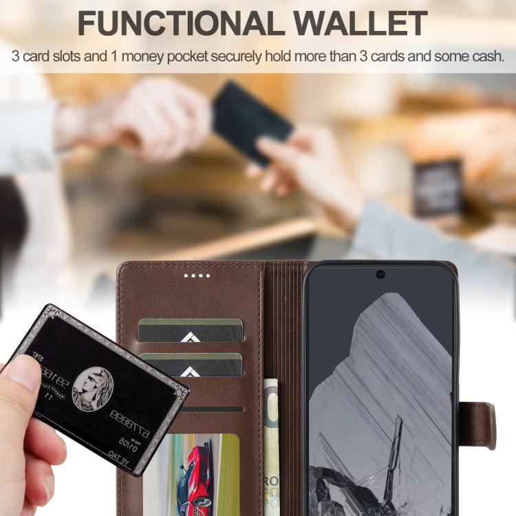 LC.IMEEKE Calf Texture Flip Leather Phone Case, For Google Pixel 11 Pro XL, For Google Pixel 11 / 11 Pro, For Google Pixel 10a, For Google Pixel 10 Pro XL, For Google Pixel 10 / 10 Pro, For Google Pixel 9a, For Google Pixel 9 Pro XL                    ...