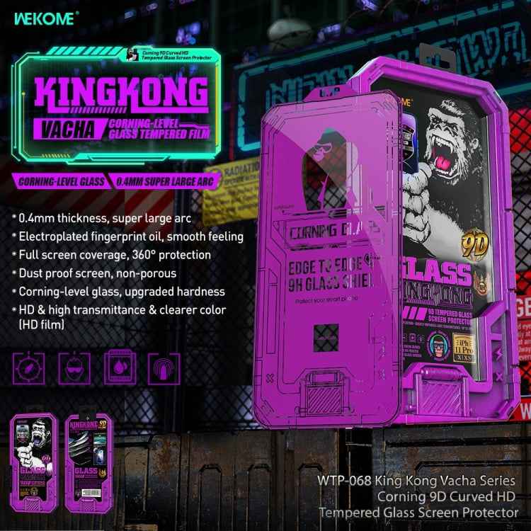 WK WTP-068 King Kong Vacha Corning 9D Curved HD Tempered Glass Film