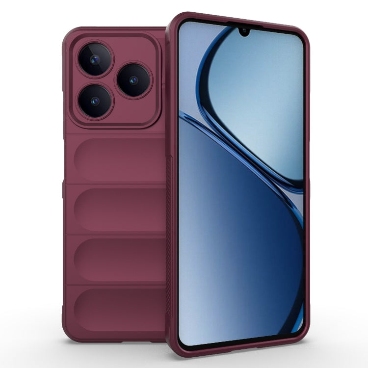 Magic Shield TPU + Flannel Phone Case, For Realme P2 Pro 5G Global, For Realme 13 Pro 5G Global, For Realme V60 5G, For Realme C63 4G Global