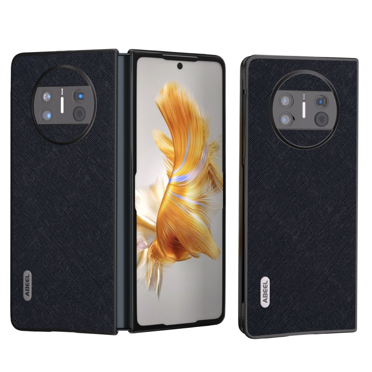 ABEEL Litchi Texture Genuine Leather Phone Case