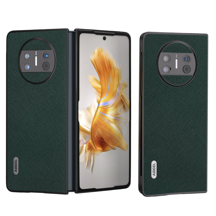 ABEEL Litchi Texture Genuine Leather Phone Case