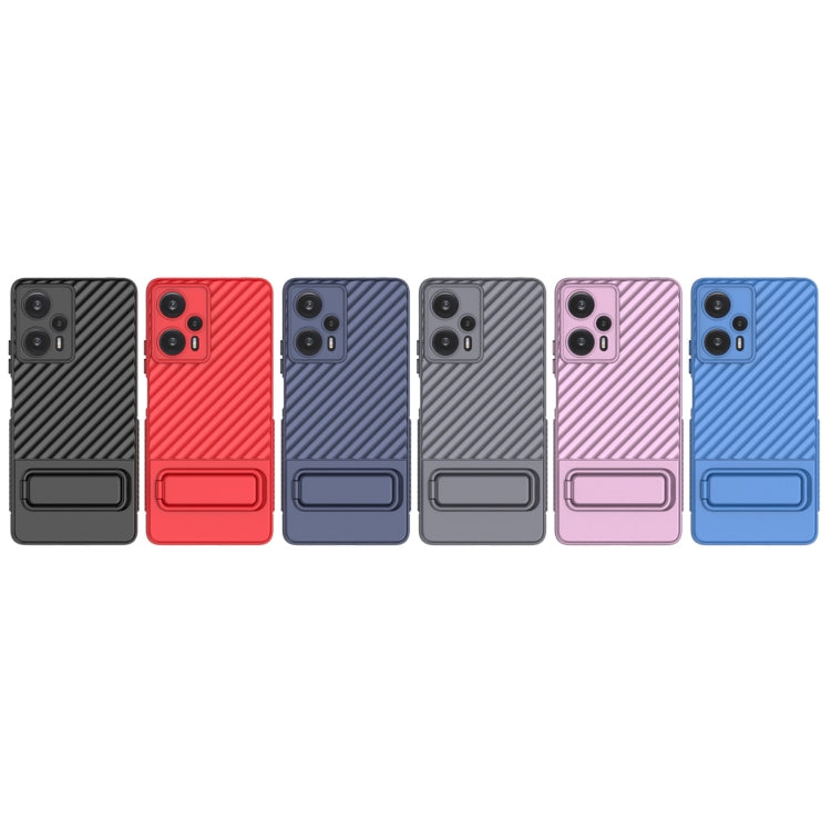 Wavy Texture TPU Phone Case with Lens Film, For Xiaomi Poco F5, For Xiaomi Redmi Note 11, For Xiaomi Redmi Note 11S, For Xiaomi Redmi Note 12 Turbo