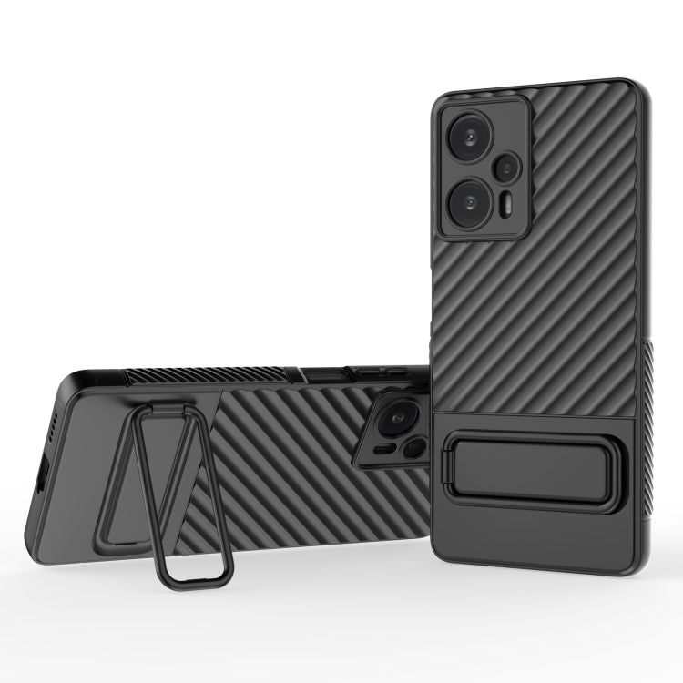 Wavy Texture TPU Phone Case with Lens Film, For Xiaomi Poco F5, For Xiaomi Redmi Note 11, For Xiaomi Redmi Note 11S, For Xiaomi Redmi Note 12 Turbo