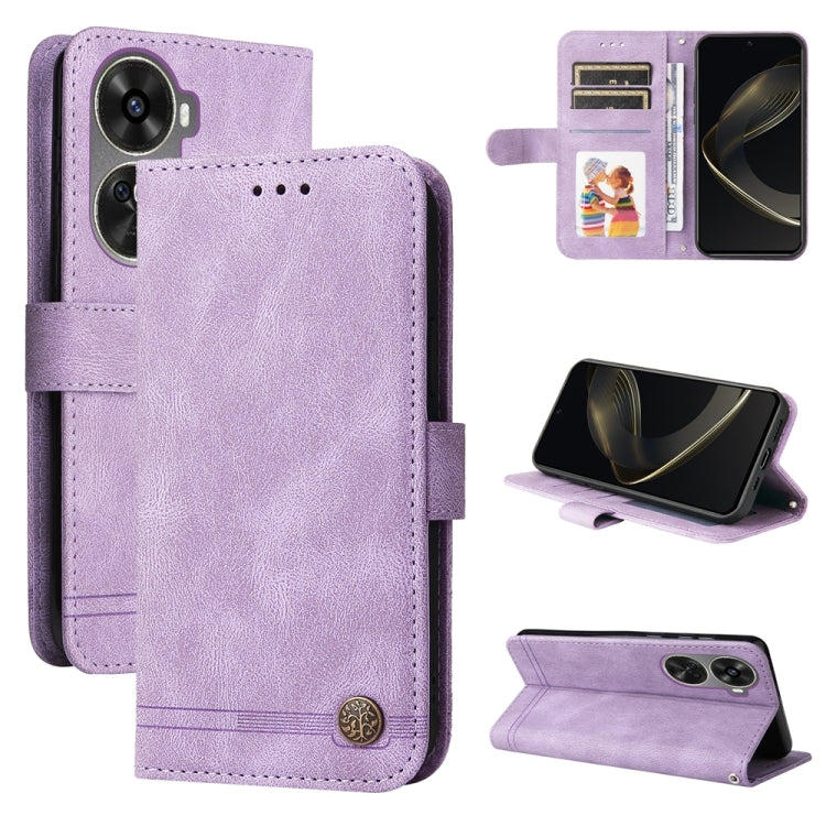 Skin Feel Life Tree Metal Button Leather Phone Case, For Huawei nova 13 Pro, For Huawei nova 13 / nova 12, For Huawei Enjoy 70 Pro, For Huawei Enjoy 70, For Huawei nova 11 SE, For Huawei nova 12 Pro, For Huawei nova 12, For Huawei Mate 60              ...