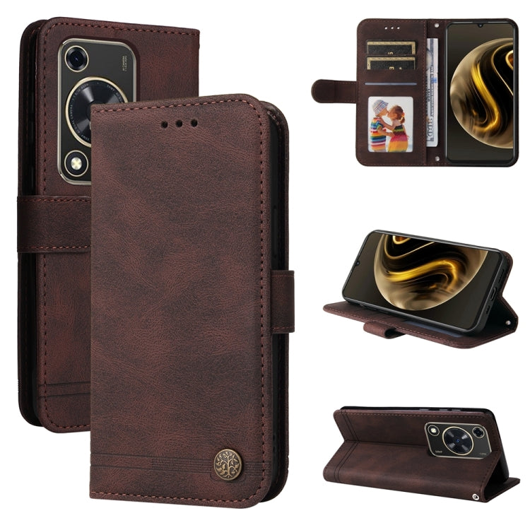 Skin Feel Life Tree Metal Button Leather Phone Case, For Huawei Enjoy 80, For Huawei nova 13 Pro, For Huawei nova 13 / nova 12, For Huawei Enjoy 70 Pro, For Huawei Enjoy 70, For Huawei nova 11 SE, For Huawei nova 12 Pro, For Huawei nova 12             ...
