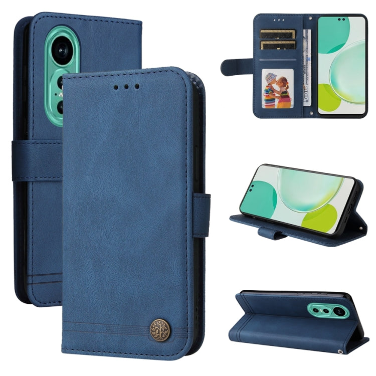 Skin Feel Life Tree Metal Button Leather Phone Case, For Huawei nova 13 Pro, For Huawei nova 13 / nova 12, For Huawei Enjoy 70 Pro, For Huawei Enjoy 70, For Huawei nova 11 SE, For Huawei nova 12 Pro, For Huawei nova 12, For Huawei Mate 60              ...