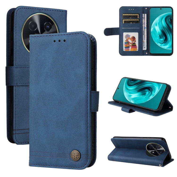 Skin Feel Life Tree Metal Button Leather Phone Case, For Huawei Enjoy 80, For Huawei nova 13 Pro, For Huawei nova 13 / nova 12, For Huawei Enjoy 70 Pro, For Huawei Enjoy 70, For Huawei nova 11 SE, For Huawei nova 12 Pro, For Huawei nova 12             ...