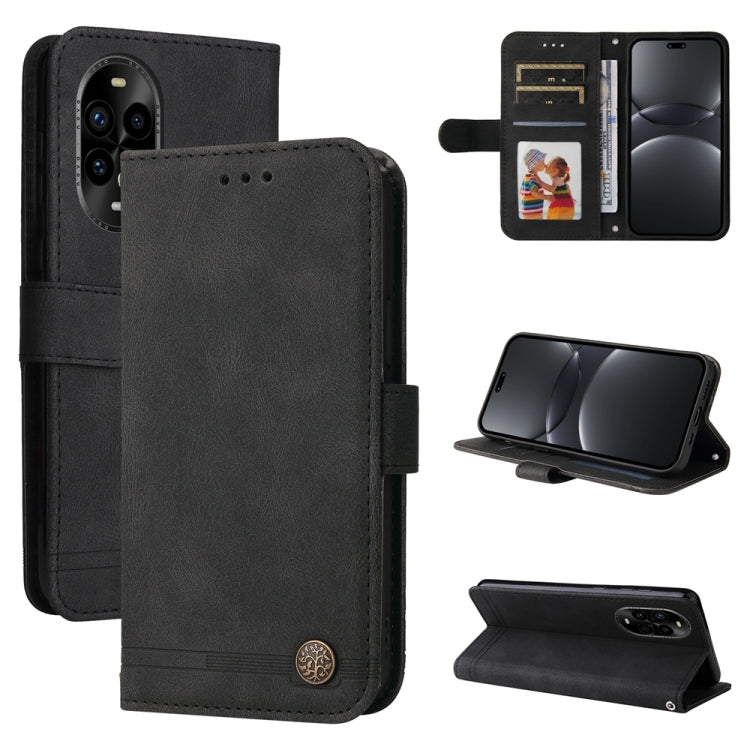 Skin Feel Life Tree Metal Button Leather Phone Case, For Huawei Enjoy 80, For Huawei nova 13 Pro, For Huawei nova 13 / nova 12, For Huawei Enjoy 70 Pro, For Huawei Enjoy 70, For Huawei nova 11 SE, For Huawei nova 12 Pro, For Huawei nova 12             ...