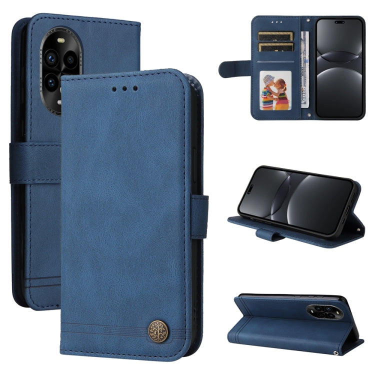 Skin Feel Life Tree Metal Button Leather Phone Case, For Huawei Enjoy 80, For Huawei nova 13 Pro, For Huawei nova 13 / nova 12, For Huawei Enjoy 70 Pro, For Huawei Enjoy 70, For Huawei nova 11 SE, For Huawei nova 12 Pro, For Huawei nova 12             ...
