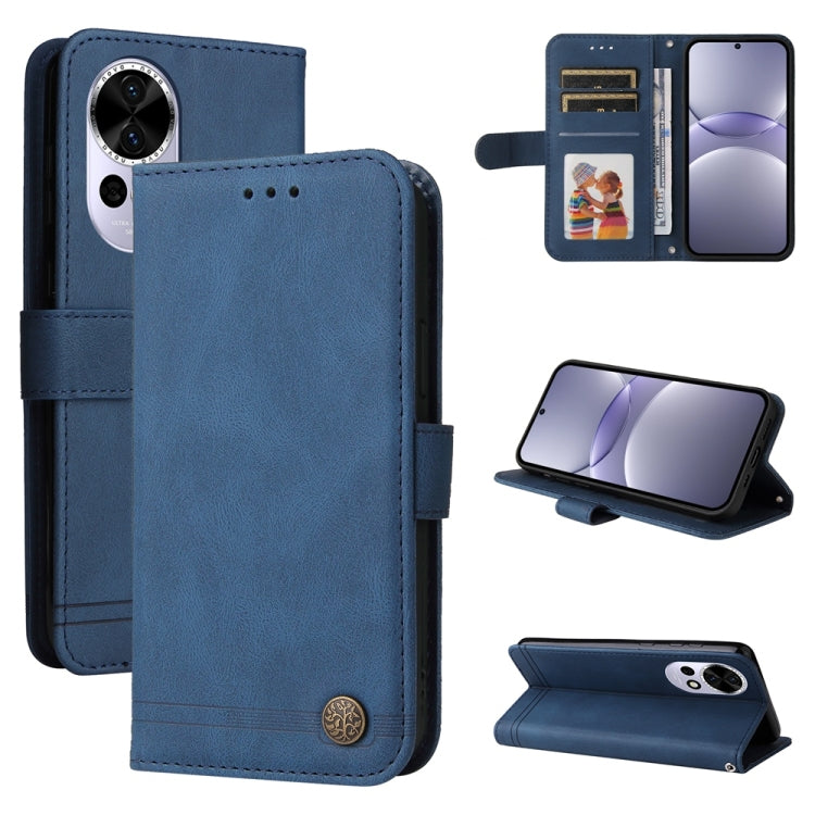 Skin Feel Life Tree Metal Button Leather Phone Case, For Huawei Enjoy 80, For Huawei nova 13 Pro, For Huawei nova 13 / nova 12, For Huawei Enjoy 70 Pro, For Huawei Enjoy 70, For Huawei nova 11 SE, For Huawei nova 12 Pro, For Huawei nova 12             ...