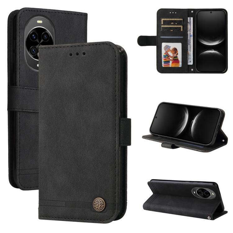 Skin Feel Life Tree Metal Button Leather Phone Case, For Huawei Enjoy 90 Pro Max 5G, For Huawei Enjoy 90 / Enjoy 90 Plus 5G, For Huawei Enjoy 80 Plus, For Huawei nova 15 Pro / nova 15 Ultra, For Huawei Mate 70 Air 5G, For Huawei nova 14 Lite           ...