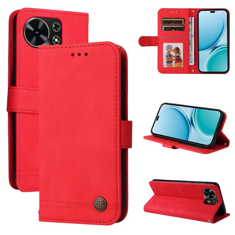 Skin Feel Life Tree Metal Button Leather Phone Case, For Huawei Enjoy 90 Pro Max 5G, For Huawei Enjoy 90 / Enjoy 90 Plus 5G, For Huawei Enjoy 80 Plus, For Huawei nova 15 Pro / nova 15 Ultra, For Huawei Mate 70 Air 5G, For Huawei nova 14 Lite           ...