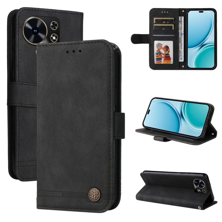 Skin Feel Life Tree Metal Button Leather Phone Case, For Huawei Enjoy 90 Pro Max 5G, For Huawei Enjoy 90 / Enjoy 90 Plus 5G, For Huawei Enjoy 80 Plus, For Huawei nova 15 Pro / nova 15 Ultra, For Huawei Mate 70 Air 5G, For Huawei nova 14 Lite           ...