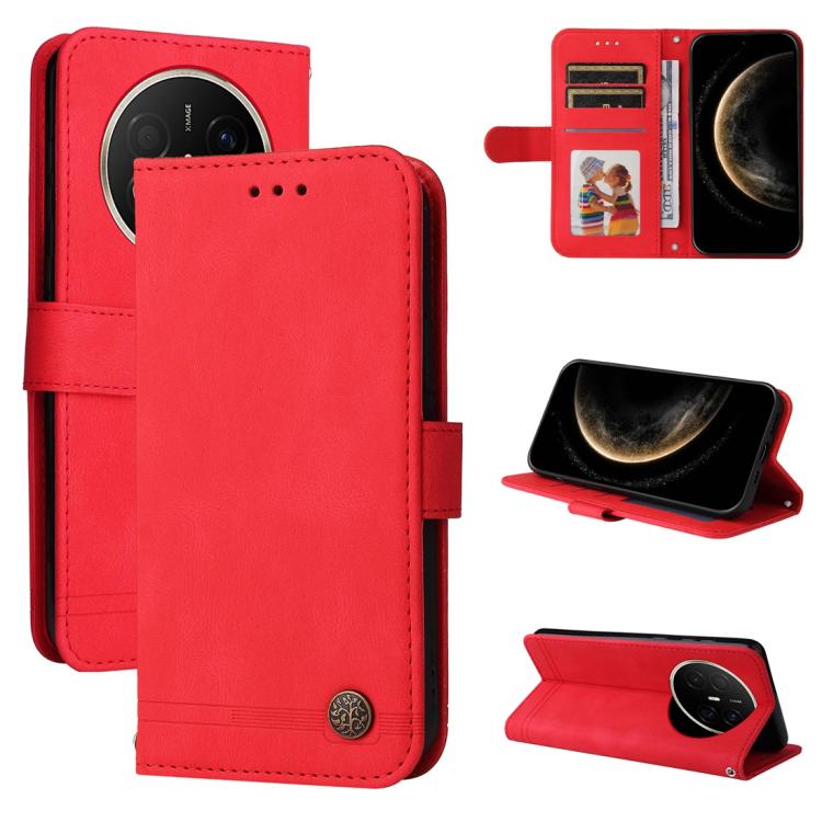 Skin Feel Life Tree Metal Button Leather Phone Case, For Huawei Enjoy 90 Pro Max 5G, For Huawei Enjoy 90 / Enjoy 90 Plus 5G, For Huawei Enjoy 80 Plus, For Huawei nova 15 Pro / nova 15 Ultra, For Huawei Mate 70 Air 5G, For Huawei nova 14 Lite           ...