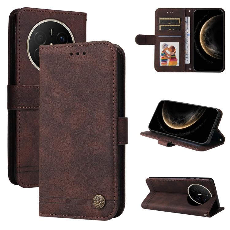 Skin Feel Life Tree Metal Button Leather Phone Case, For Huawei Enjoy 90 Pro Max 5G, For Huawei Enjoy 90 / Enjoy 90 Plus 5G, For Huawei Enjoy 80 Plus, For Huawei nova 15 Pro / nova 15 Ultra, For Huawei Mate 70 Air 5G, For Huawei nova 14 Lite           ...