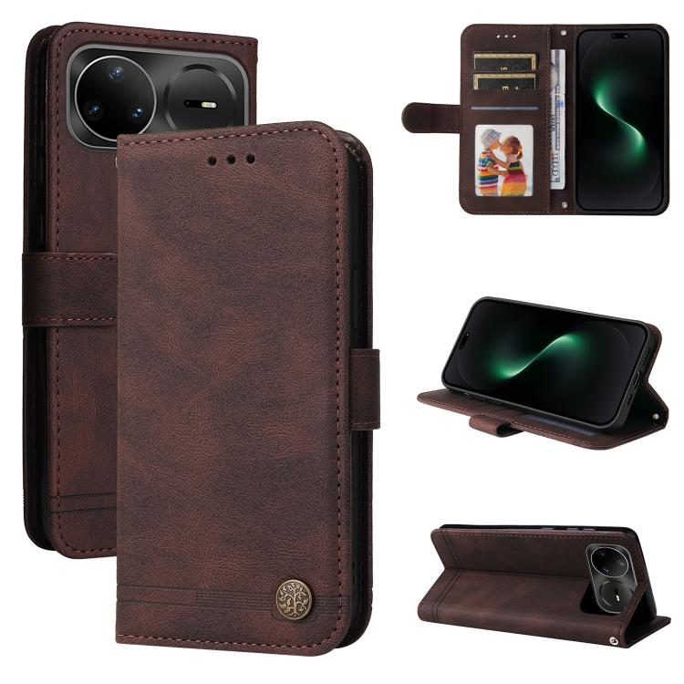 Skin Feel Life Tree Metal Button Leather Phone Case, For Huawei nova 16, For Huawei Enjoy 90 Pro Max 5G, For Huawei Enjoy 90 / Enjoy 90 Plus 5G, For Huawei Enjoy 80 Plus, For Huawei nova 15 Pro / nova 15 Ultra, For Huawei Mate 70 Air 5G                ...
