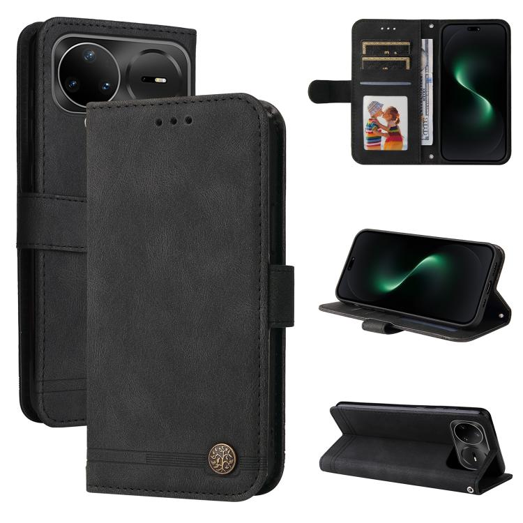 Skin Feel Life Tree Metal Button Leather Phone Case, For Huawei Enjoy 90 Pro Max 5G, For Huawei Enjoy 90 / Enjoy 90 Plus 5G, For Huawei Enjoy 80 Plus, For Huawei nova 15 Pro / nova 15 Ultra, For Huawei Mate 70 Air 5G, For Huawei nova 14 Lite           ...