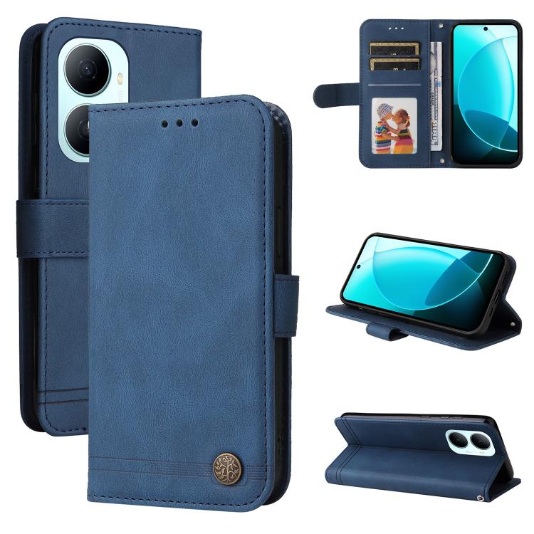 Skin Feel Life Tree Metal Button Leather Phone Case, For Huawei nova 16, For Huawei Enjoy 90 Pro Max 5G, For Huawei Enjoy 90 / Enjoy 90 Plus 5G, For Huawei Enjoy 80 Plus, For Huawei nova 15 Pro / nova 15 Ultra, For Huawei Mate 70 Air 5G                ...