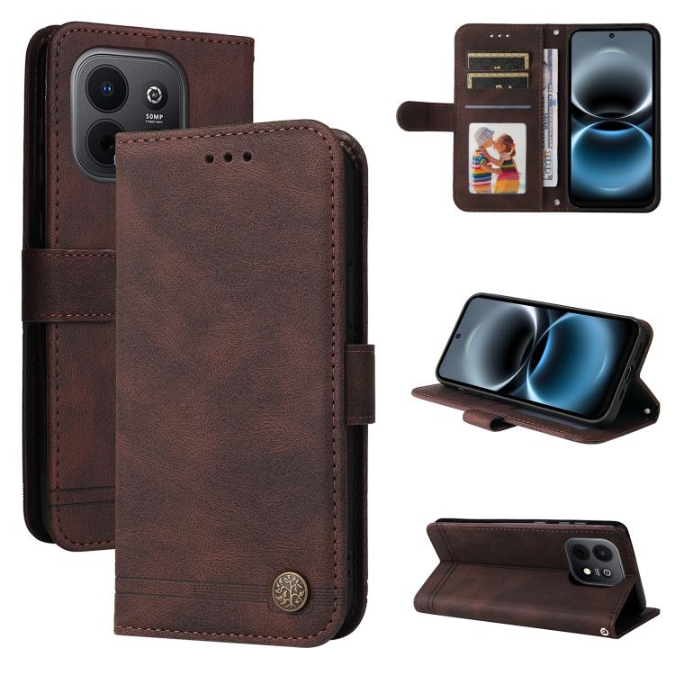 Skin Feel Life Tree Metal Button Leather Phone Case, For Huawei nova 16, For Huawei Enjoy 90 Pro Max 5G, For Huawei Enjoy 90 / Enjoy 90 Plus 5G, For Huawei Enjoy 80 Plus, For Huawei nova 15 Pro / nova 15 Ultra, For Huawei Mate 70 Air 5G                ...