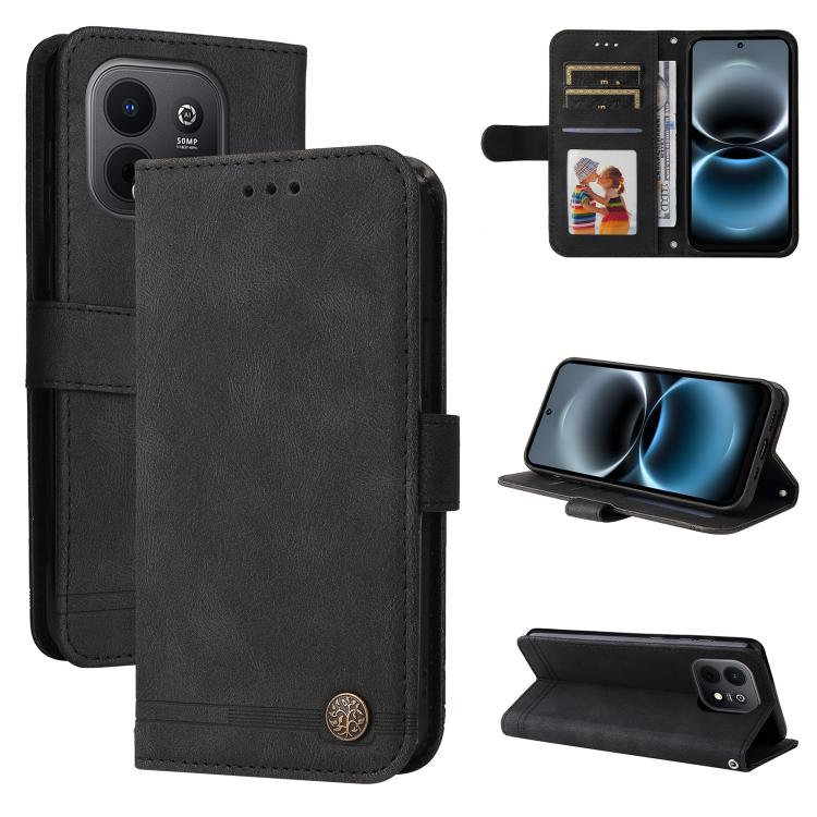 Skin Feel Life Tree Metal Button Leather Phone Case, For Huawei nova 16, For Huawei Enjoy 90 Pro Max 5G, For Huawei Enjoy 90 / Enjoy 90 Plus 5G, For Huawei Enjoy 80 Plus, For Huawei nova 15 Pro / nova 15 Ultra, For Huawei Mate 70 Air 5G                ...