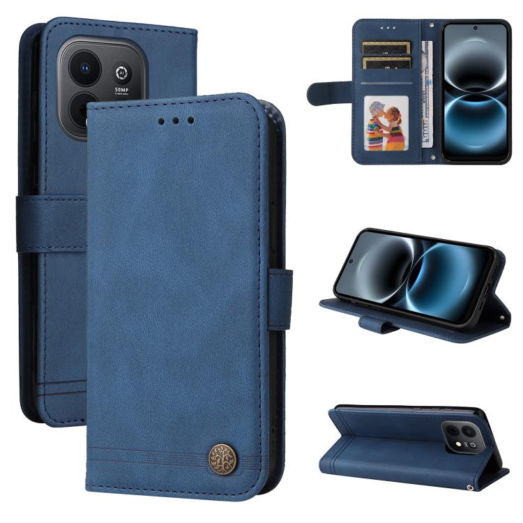 Skin Feel Life Tree Metal Button Leather Phone Case, For Huawei nova 16, For Huawei Enjoy 90 Pro Max 5G, For Huawei Enjoy 90 / Enjoy 90 Plus 5G, For Huawei Enjoy 80 Plus, For Huawei nova 15 Pro / nova 15 Ultra, For Huawei Mate 70 Air 5G                ...