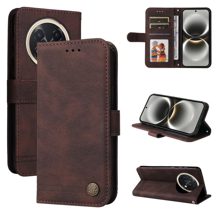 Skin Feel Life Tree Metal Button Leather Phone Case, For Huawei nova 16, For Huawei Enjoy 90 Pro Max 5G, For Huawei Enjoy 90 / Enjoy 90 Plus 5G, For Huawei Enjoy 80 Plus, For Huawei nova 15 Pro / nova 15 Ultra, For Huawei Mate 70 Air 5G                ...