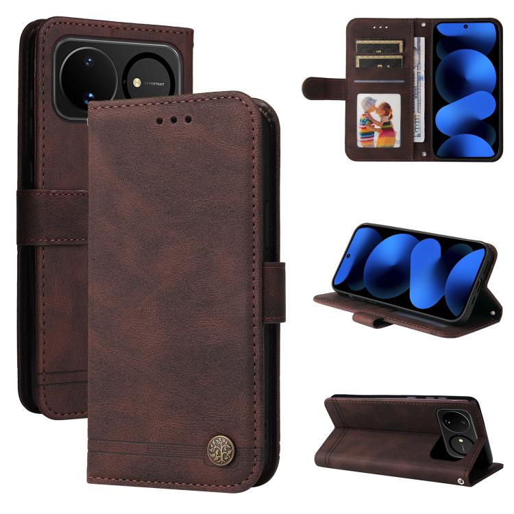 Skin Feel Life Tree Metal Button Leather Phone Case, For Huawei nova 16, For Huawei Enjoy 90 Pro Max 5G, For Huawei Enjoy 90 / Enjoy 90 Plus 5G, For Huawei Enjoy 80 Plus, For Huawei nova 15 Pro / nova 15 Ultra, For Huawei Mate 70 Air 5G                ...