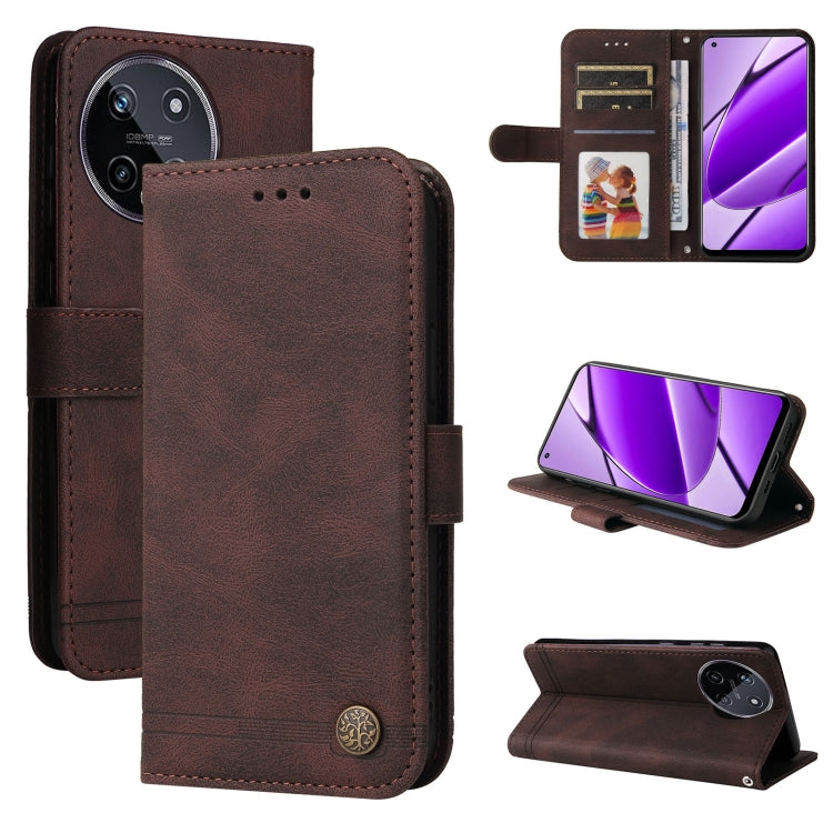Skin Feel Life Tree Metal Button Leather Phone Case, For Realme 12 Pro+, For Realme C67 4G Global, For Realme C67 5G / 11 5G Taiwan Version, For Realme 11 4G Global, For Realme C53 / Narzo N53, For Realme 11, For Realme 11 Pro / 11 Pro+, For Realme C65...