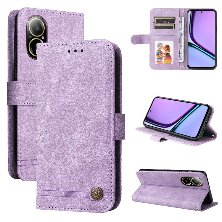 Skin Feel Life Tree Metal Button Leather Phone Case, For Realme 12 Pro+, For Realme C67 4G Global, For Realme C67 5G / 11 5G Taiwan Version, For Realme 11 4G Global, For Realme C53 / Narzo N53, For Realme 11, For Realme 11 Pro / 11 Pro+, For Realme C65...