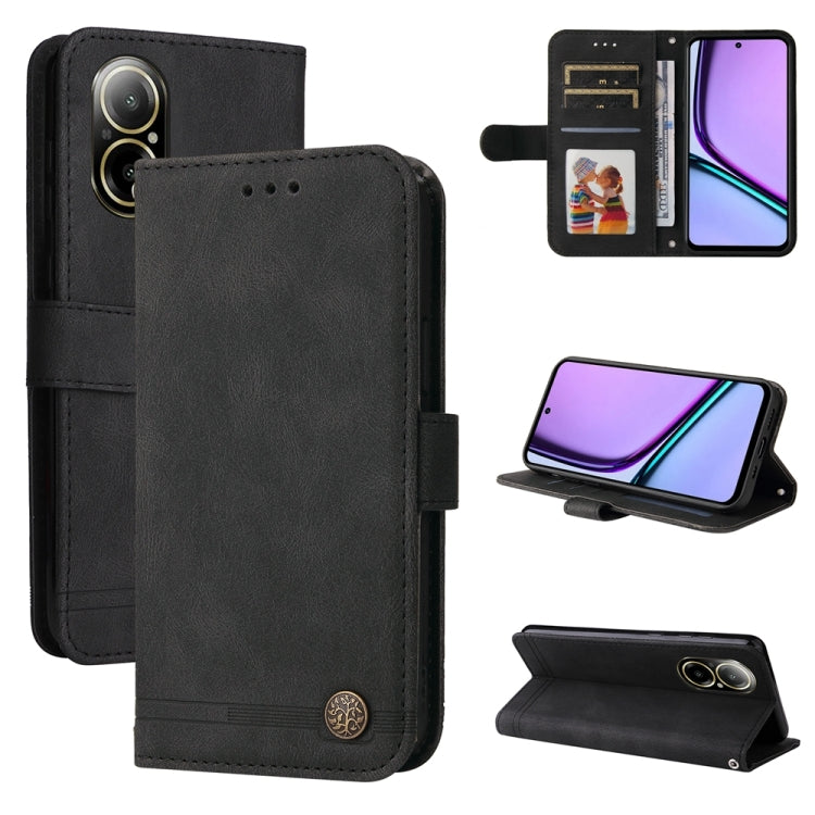 Skin Feel Life Tree Metal Button Leather Phone Case, For Realme 12 Pro+, For Realme C67 4G Global, For Realme C67 5G / 11 5G Taiwan Version, For Realme 11 4G Global, For Realme C53 / Narzo N53, For Realme 11, For Realme 11 Pro / 11 Pro+, For Realme C65...