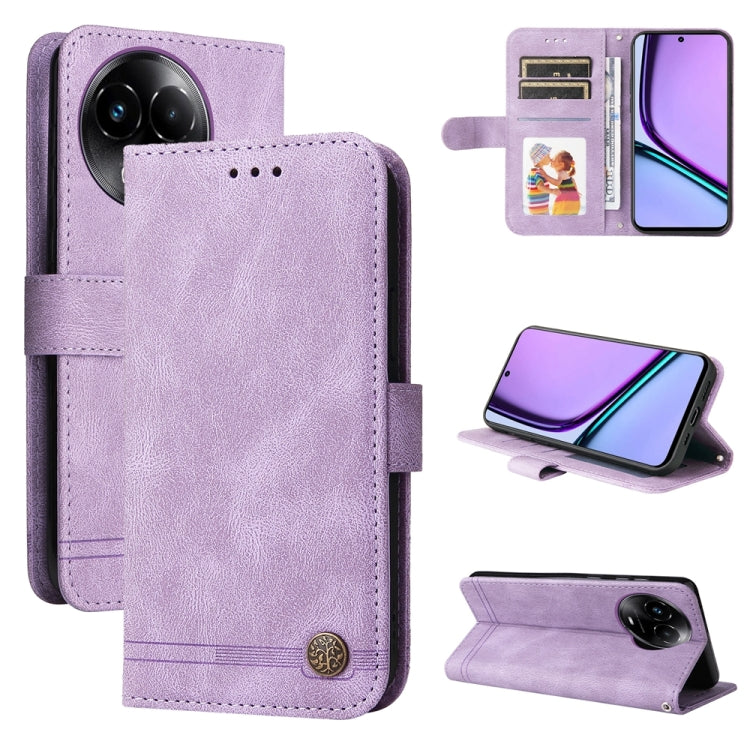 Skin Feel Life Tree Metal Button Leather Phone Case, For Realme 12 Pro+, For Realme C67 4G Global, For Realme C67 5G / 11 5G Taiwan Version, For Realme 11 4G Global, For Realme C53 / Narzo N53, For Realme 11, For Realme 11 Pro / 11 Pro+, For Realme C65...