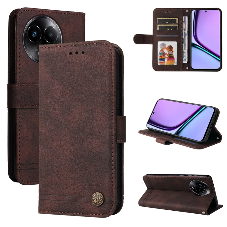 Skin Feel Life Tree Metal Button Leather Phone Case, For Realme 12 Pro+, For Realme C67 4G Global, For Realme C67 5G / 11 5G Taiwan Version, For Realme 11 4G Global, For Realme C53 / Narzo N53, For Realme 11, For Realme 11 Pro / 11 Pro+, For Realme C65...