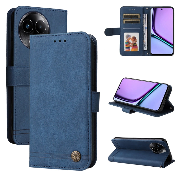 Skin Feel Life Tree Metal Button Leather Phone Case, For Realme 12 Pro+, For Realme C67 4G Global, For Realme C67 5G / 11 5G Taiwan Version, For Realme 11 4G Global, For Realme C53 / Narzo N53, For Realme 11, For Realme 11 Pro / 11 Pro+, For Realme C65...