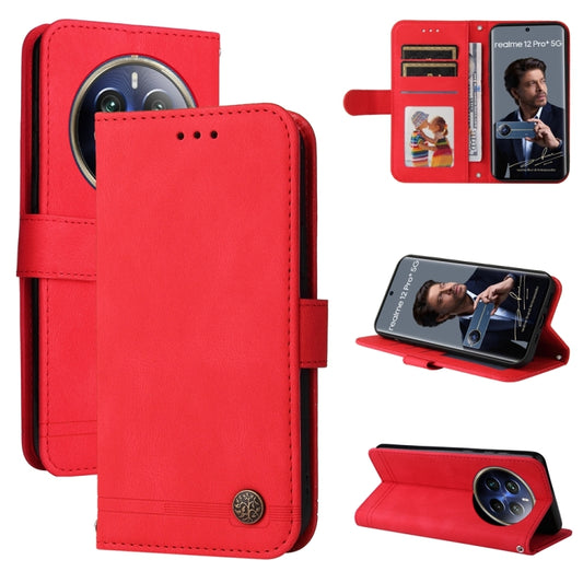 Skin Feel Life Tree Metal Button Leather Phone Case, For Realme 12 Pro+, For Realme C67 4G Global, For Realme C67 5G / 11 5G Taiwan Version, For Realme 11 4G Global, For Realme C53 / Narzo N53, For Realme 11, For Realme 11 Pro / 11 Pro+, For Realme C65...