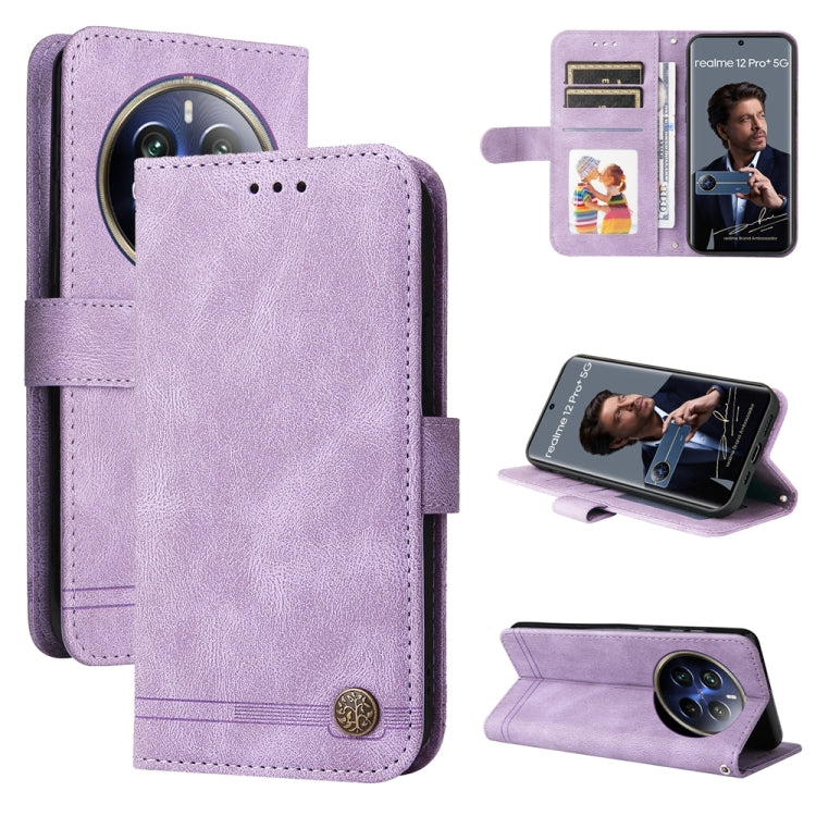 Skin Feel Life Tree Metal Button Leather Phone Case, For Realme 12 Pro+, For Realme C67 4G Global, For Realme C67 5G / 11 5G Taiwan Version, For Realme 11 4G Global, For Realme C53 / Narzo N53, For Realme 11, For Realme 11 Pro / 11 Pro+, For Realme C65...
