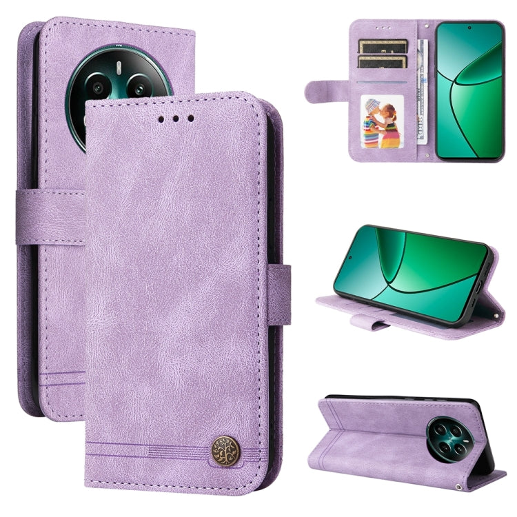 Skin Feel Life Tree Metal Button Leather Phone Case, For Realme 14 Pro+ Global, For Realme 14 Pro Global, For Realme GT 7 Pro, For Realme 13+, For Realme 13 Pro / 13 Pro+ / 12 Pro, For Realme GT 6 / GT Neo6 SE, For Realme C63 / C61  / Note 60          ...
