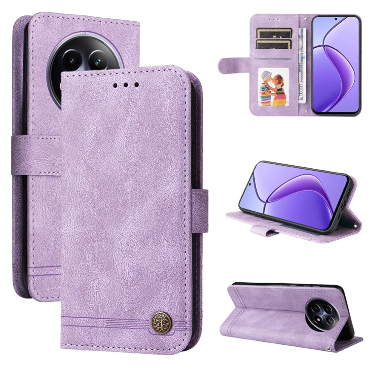 Skin Feel Life Tree Metal Button Leather Phone Case, For Realme 14 Pro+ Global, For Realme 14 Pro Global, For Realme GT 7 Pro, For Realme 13+, For Realme 13 Pro / 13 Pro+ / 12 Pro, For Realme GT 6 / GT Neo6 SE, For Realme C63 / C61  / Note 60          ...