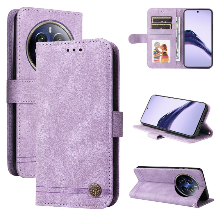 Skin Feel Life Tree Metal Button Leather Phone Case, For Realme 14 Pro+ Global, For Realme 14 Pro Global, For Realme GT 7 Pro, For Realme 13+, For Realme 13 Pro / 13 Pro+ / 12 Pro, For Realme GT 6 / GT Neo6 SE, For Realme C63 / C61  / Note 60          ...