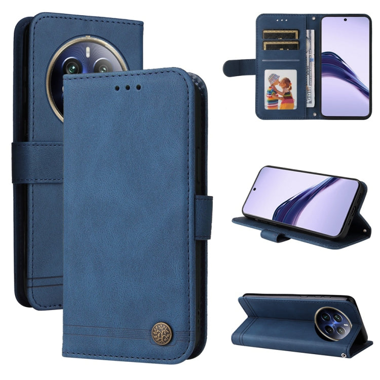 Skin Feel Life Tree Metal Button Leather Phone Case, For Realme 14 Pro+ Global, For Realme 14 Pro Global, For Realme GT 7 Pro, For Realme 13+, For Realme 13 Pro / 13 Pro+ / 12 Pro, For Realme GT 6 / GT Neo6 SE, For Realme C63 / C61  / Note 60          ...