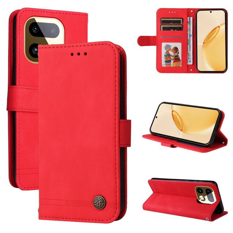 Skin Feel Life Tree Metal Button Leather Phone Case, For Realme 16 Pro+ 5G, For Realme 16 Pro 5G, For Realme 15x 5G India / Realme C85 5G, For Realme C85 Pro 4G, For Realme 15T 5G, For Realme Narzo 80 Lite 4G / C71 India                                ...