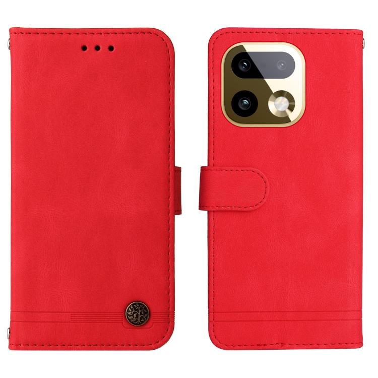 Skin Feel Life Tree Metal Button Leather Phone Case, For Realme 16 Pro+ 5G, For Realme 16 Pro 5G, For Realme 15x 5G India / Realme C85 5G, For Realme C85 Pro 4G, For Realme 15T 5G, For Realme Narzo 80 Lite 4G / C71 India                                ...